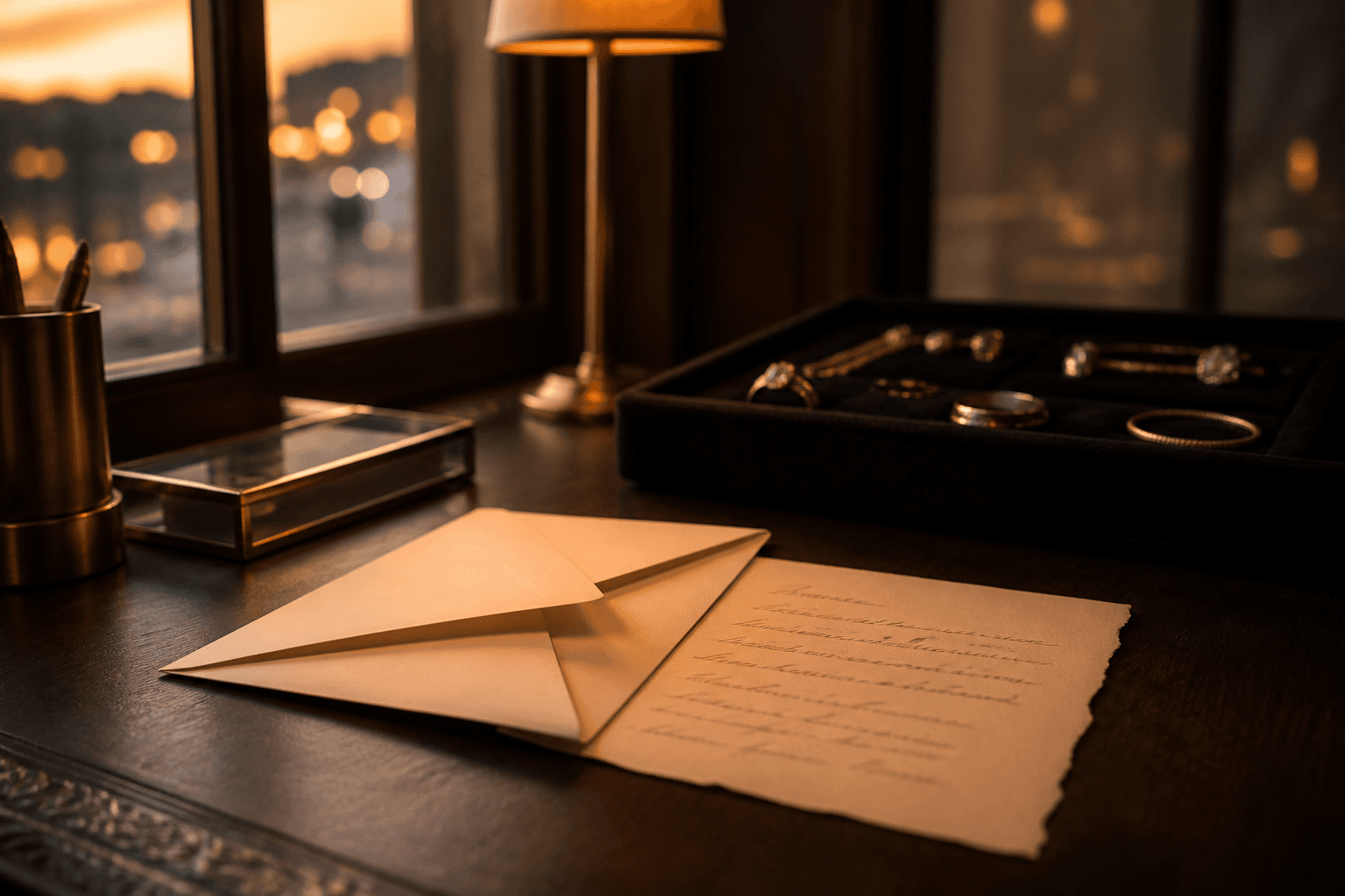 A quiet note held until the moment is right